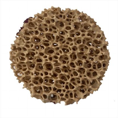 60 Προσαρμοσμένο σχήμα Ppi Zirconia Punching Ceramic Foam Filter Κηραμικές πλάκες