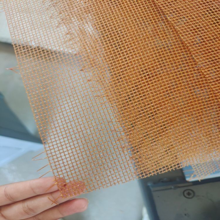 Προσαρμοσμένα 0,35-0,5 mm πάχος πυρόστακτο φίλτρο γυαλί ίνες γυαλιού πλέγμα φίλτρα για το χύτευμα